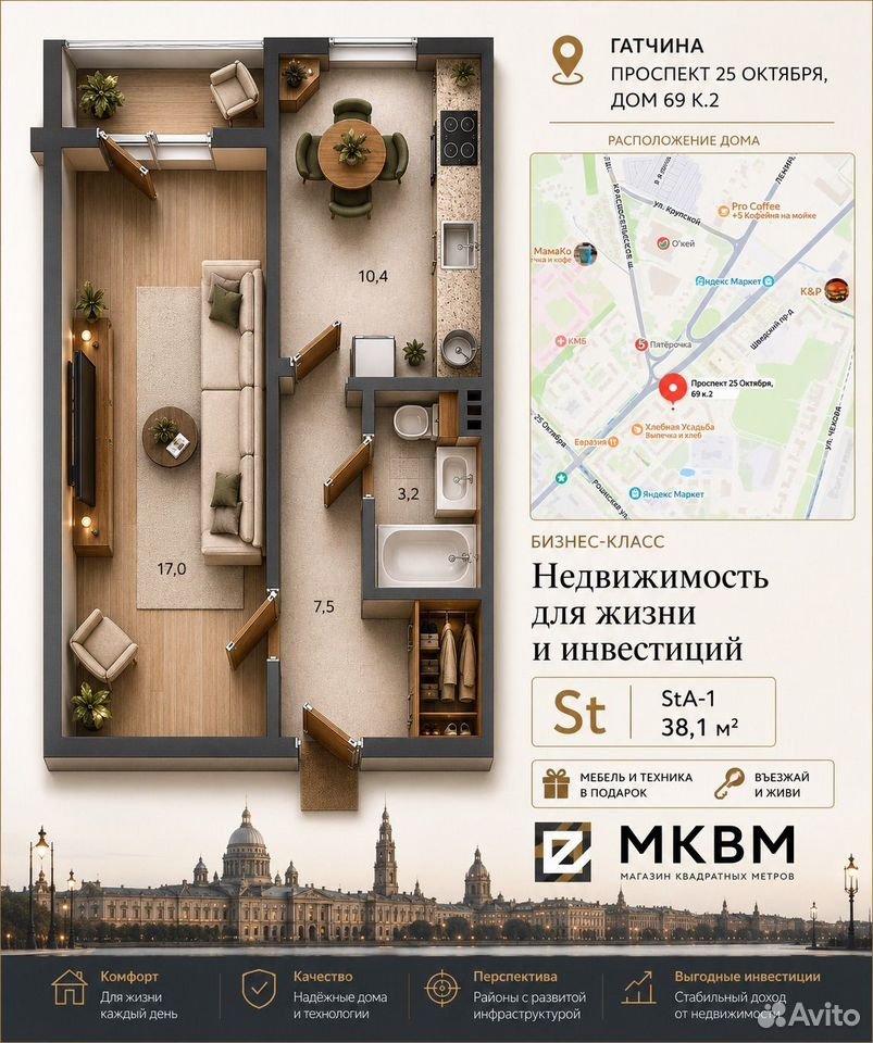 Планировка и адрес
